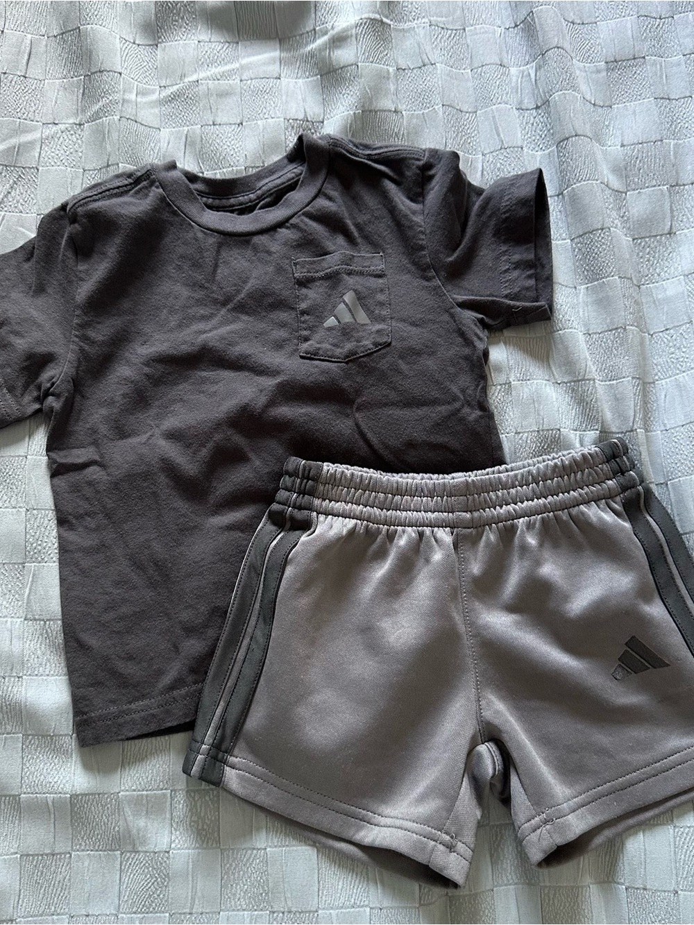Adidas Gray Toddler Boy Outfit Size 2T